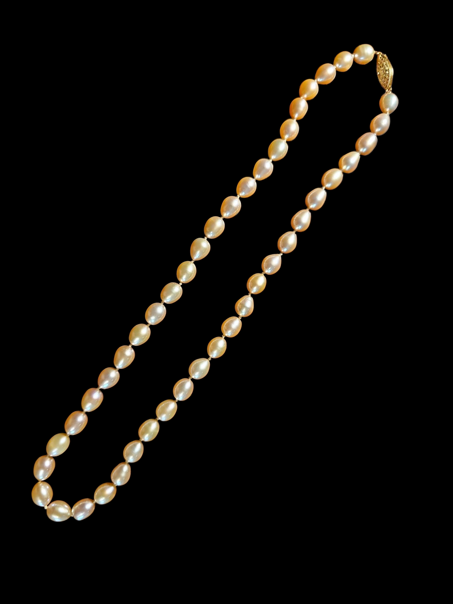 Pink Freshwater Pearl Necklace & Earring set 14k, 18", 6mm pearl