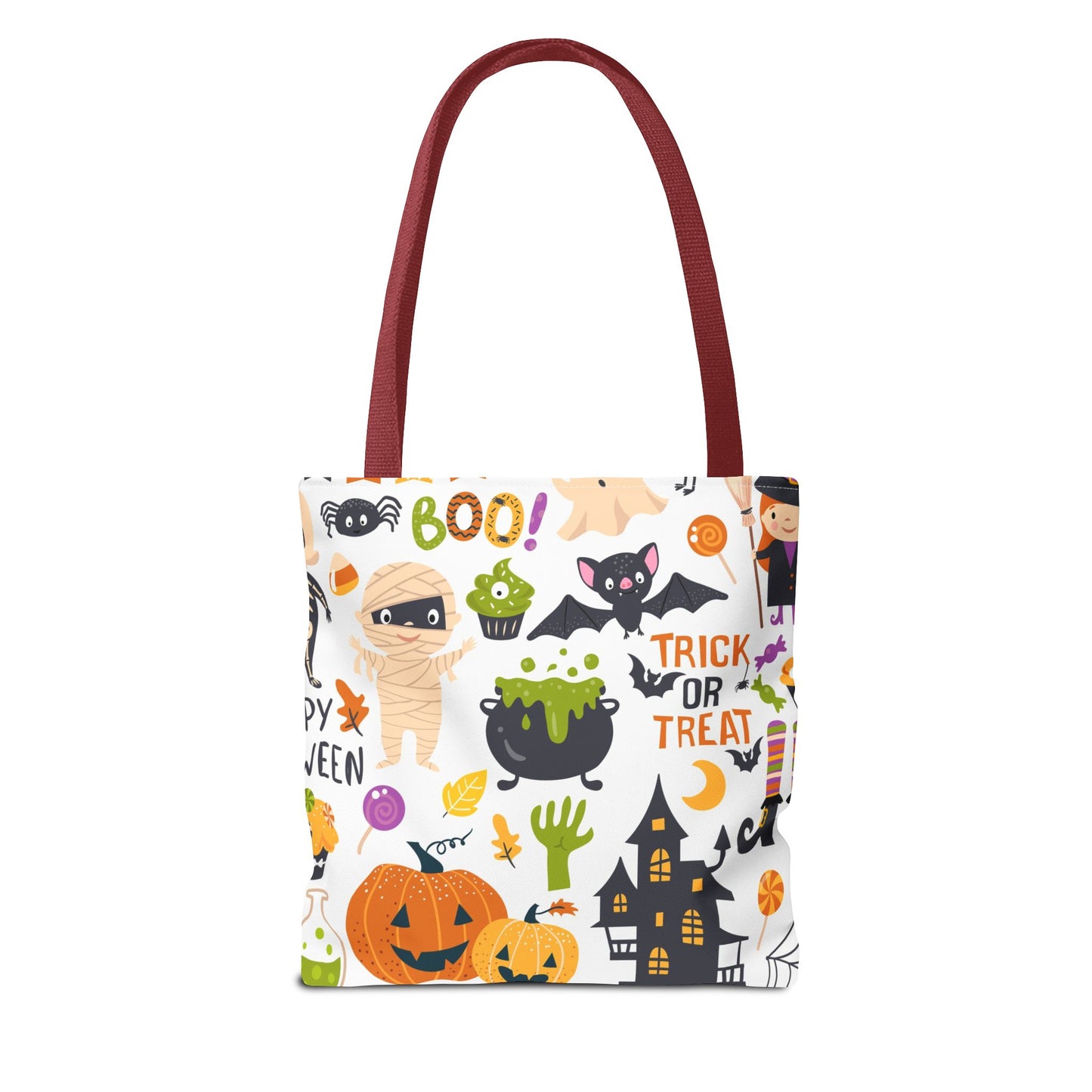 Halloween Tote Bag, Fun Trick or Treat Bag, Spooky Shopping Tote, Fall Festival Bag, Cute Pumpkin Design, Party Gift Accessory