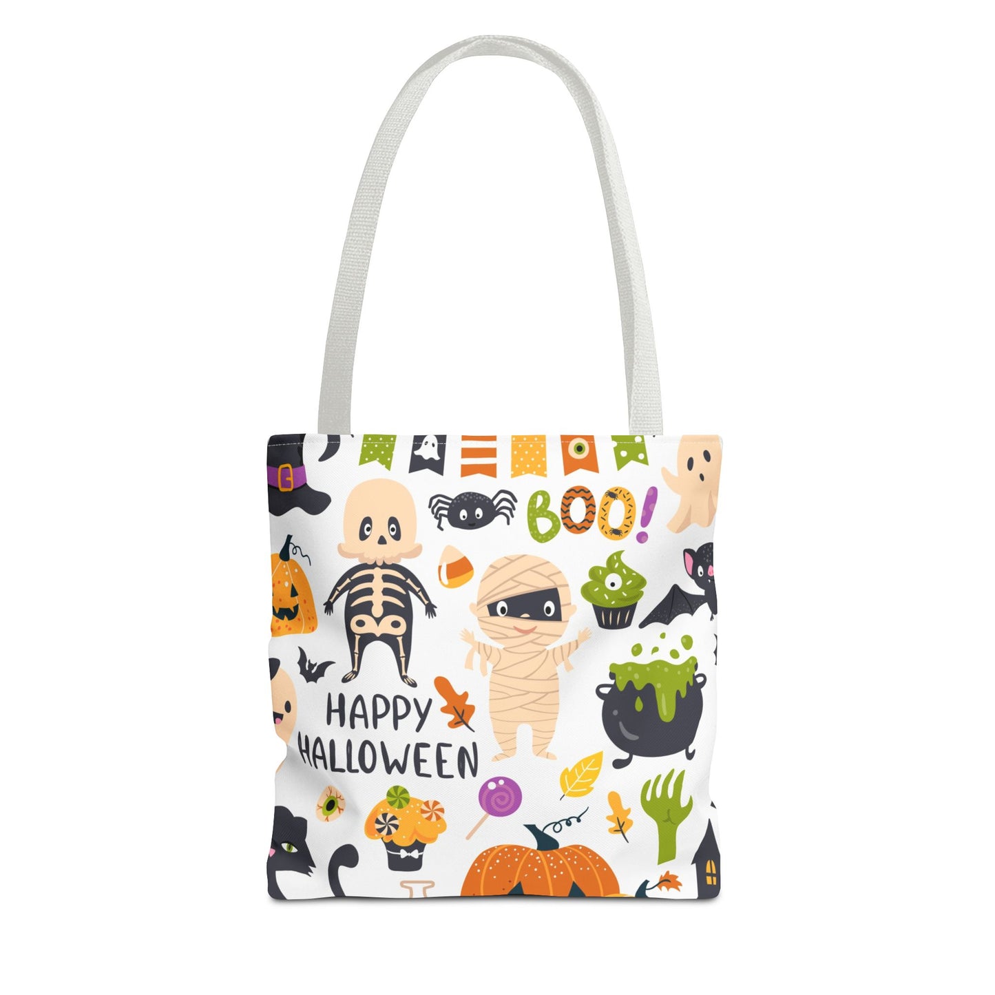 Halloween Tote Bag, Fun Trick or Treat Bag, Spooky Shopping Tote, Fall Festival Bag, Cute Pumpkin Design, Party Gift Accessory