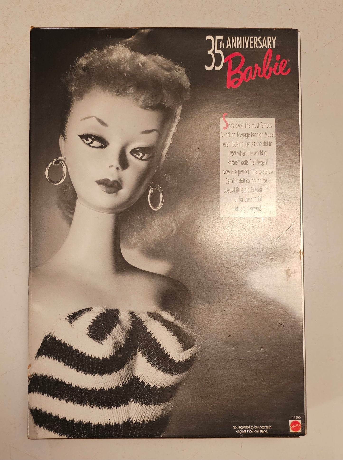 Barbie 35th Anniversary Special Edition Reproduction of Original 1959 Barbie Doll & Package (1993) - Blonde Hair - SOLD