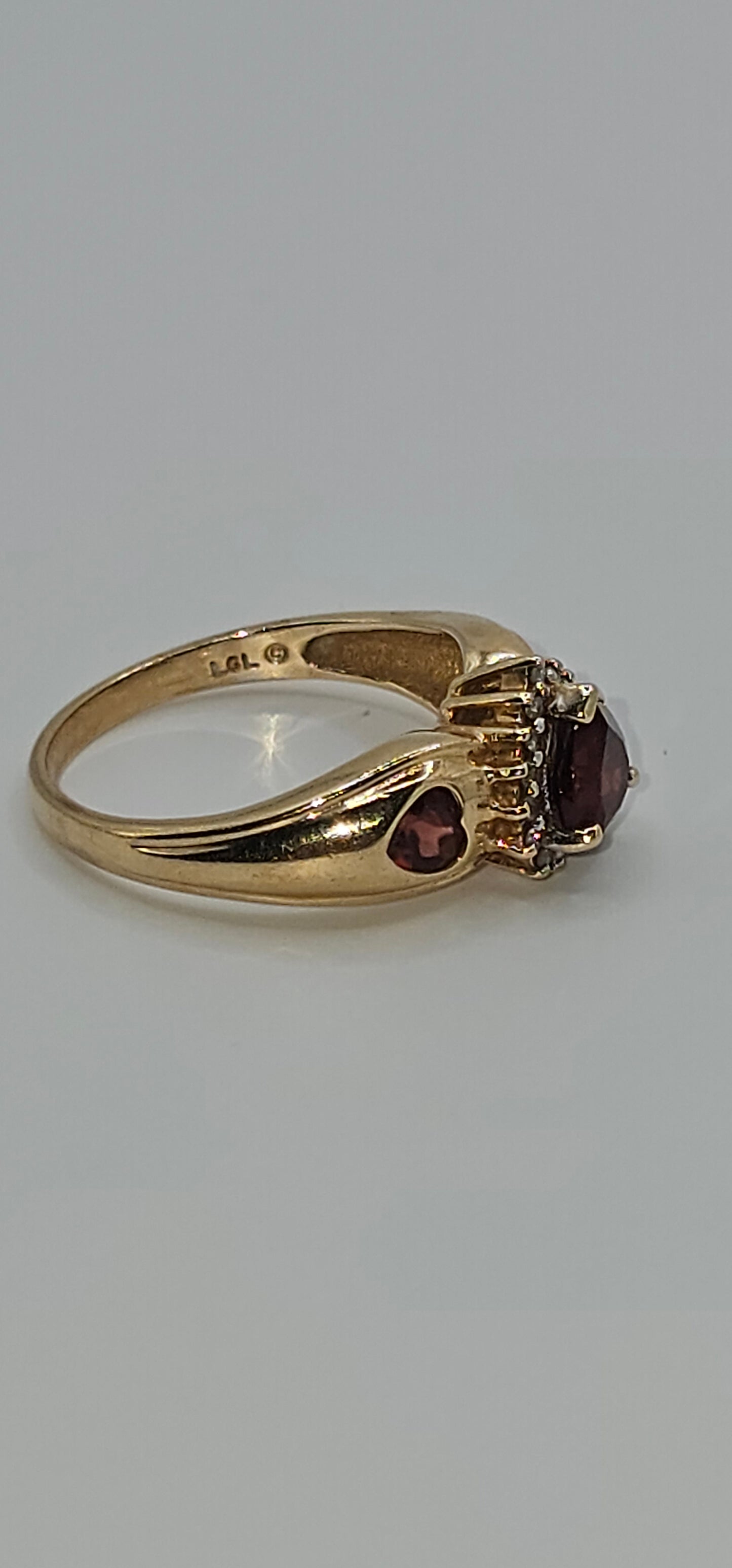 Garnet and Diamond ring