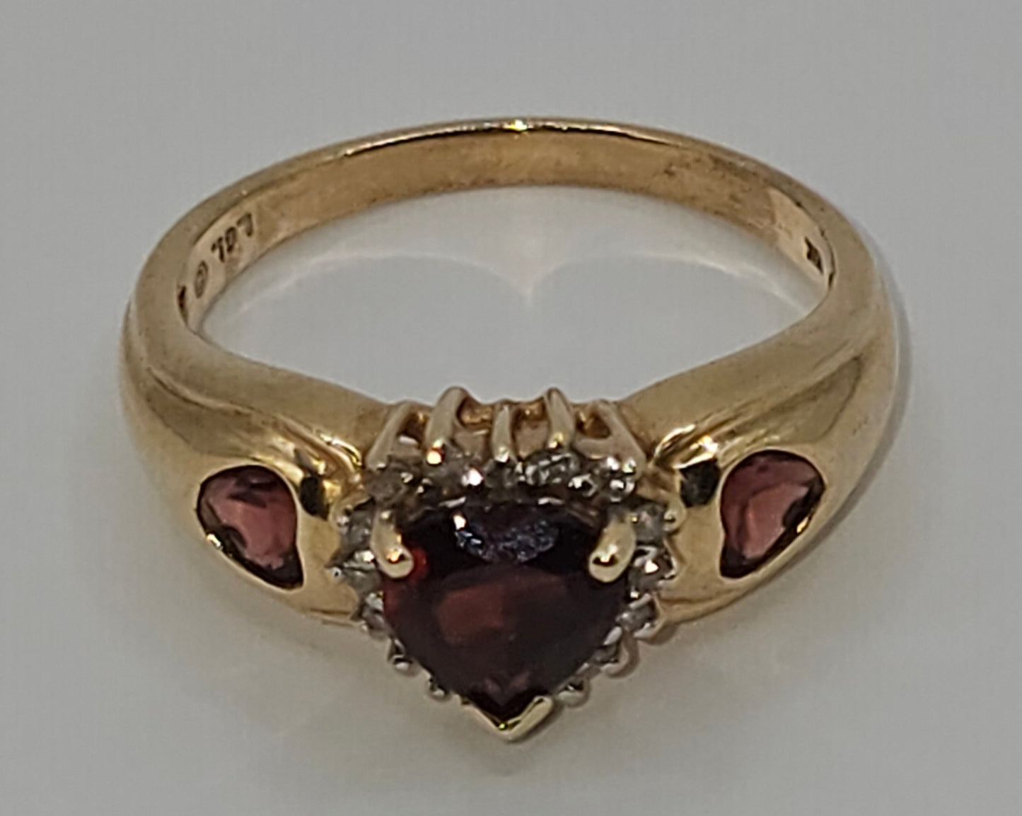 Garnet and Diamond ring