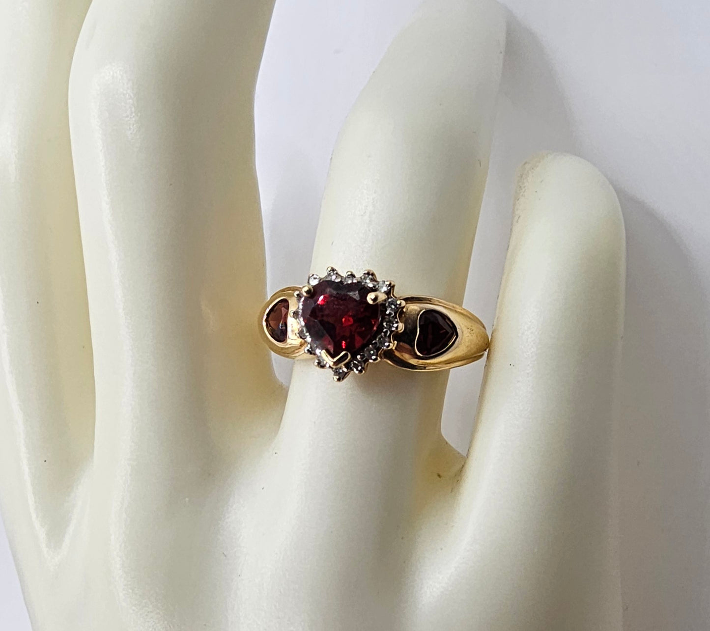 Garnet and Diamond ring