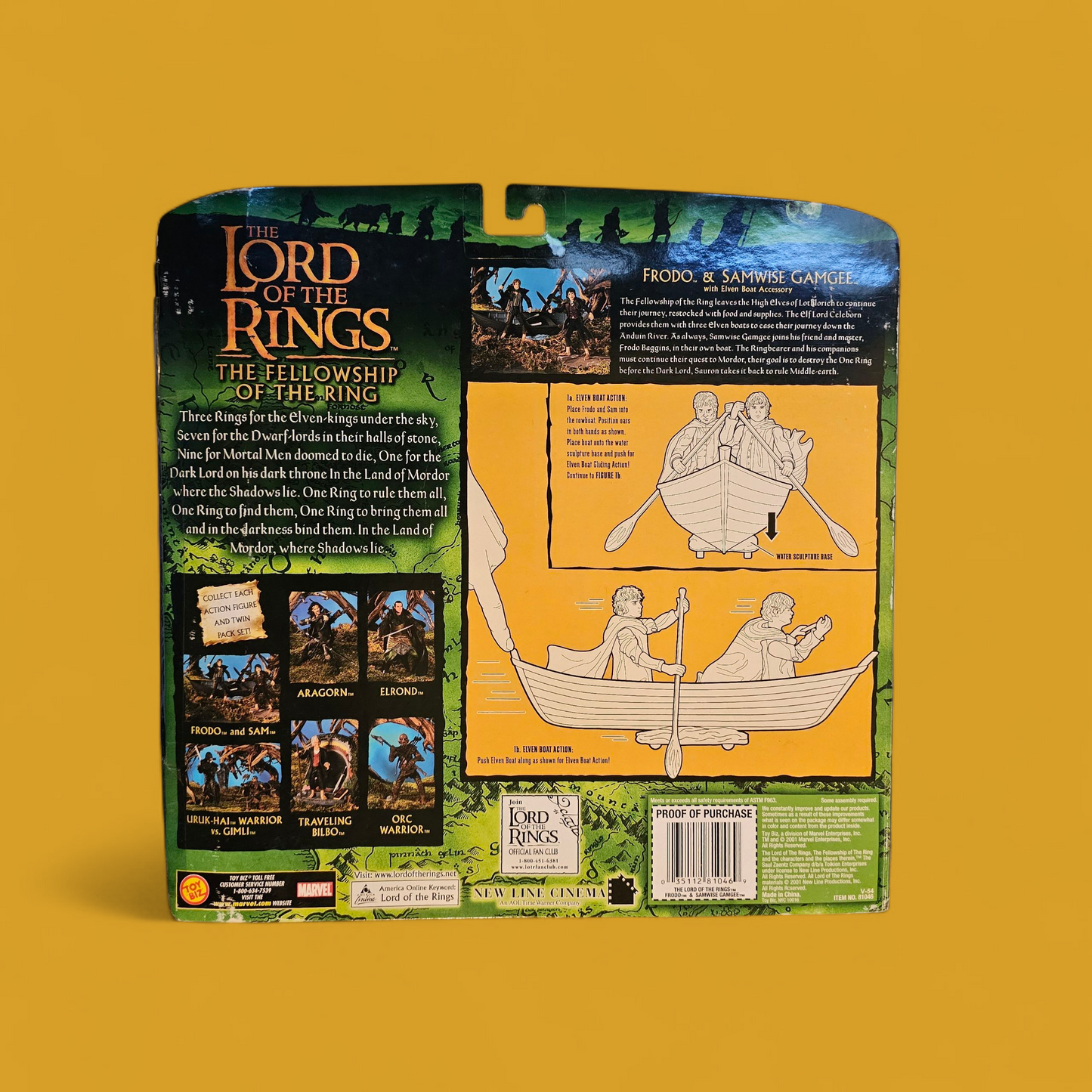 Lord of the Rings - Frodo and Samwise Gamgee with Elven Boat Accessory