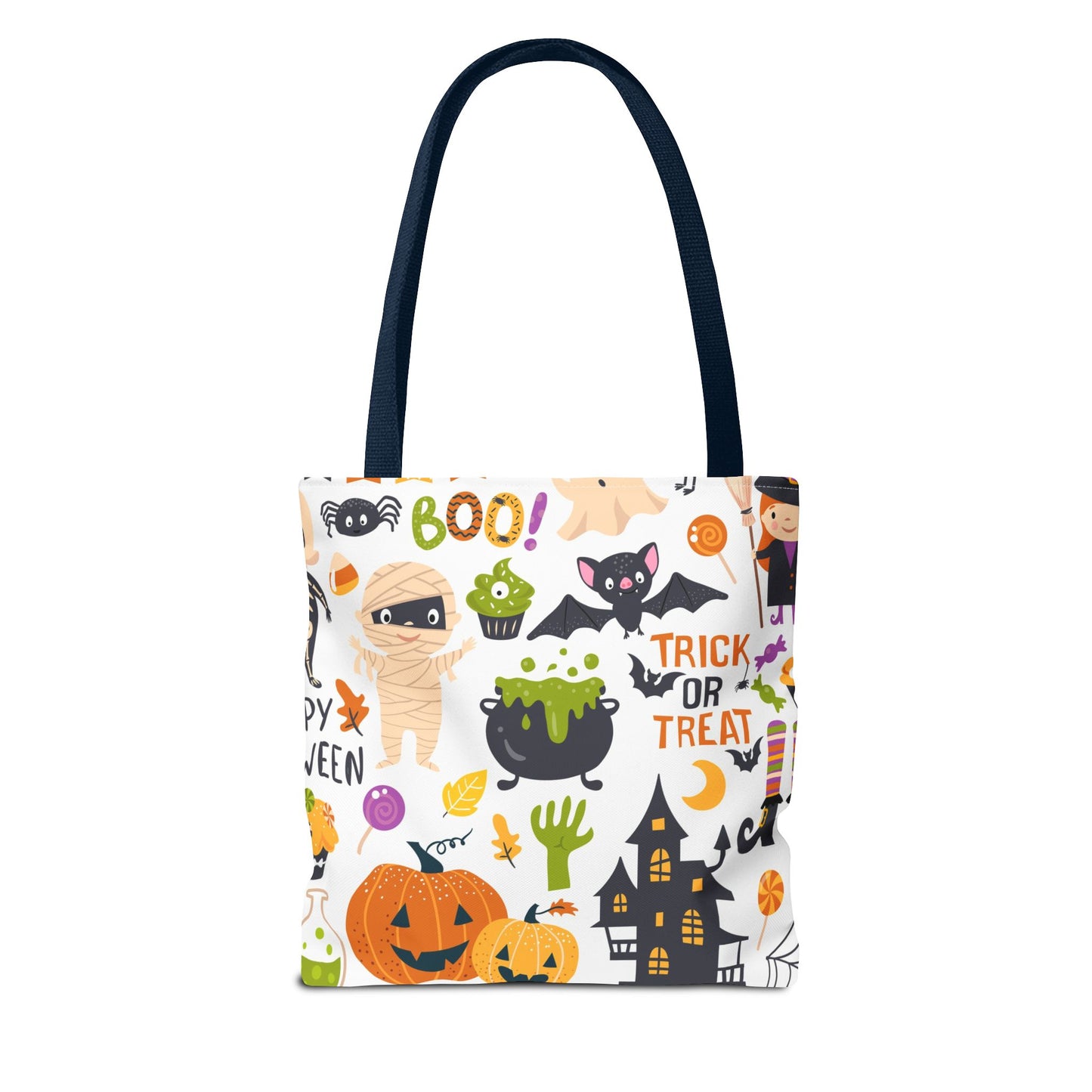 Halloween Tote Bag, Fun Trick or Treat Bag, Spooky Shopping Tote, Fall Festival Bag, Cute Pumpkin Design, Party Gift Accessory