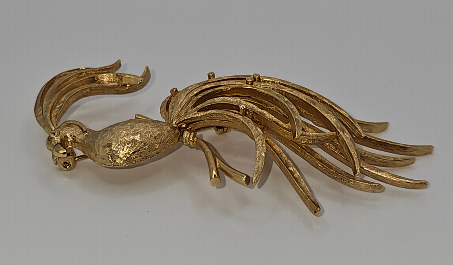 Avon Gold Bird of Paradise Brooch