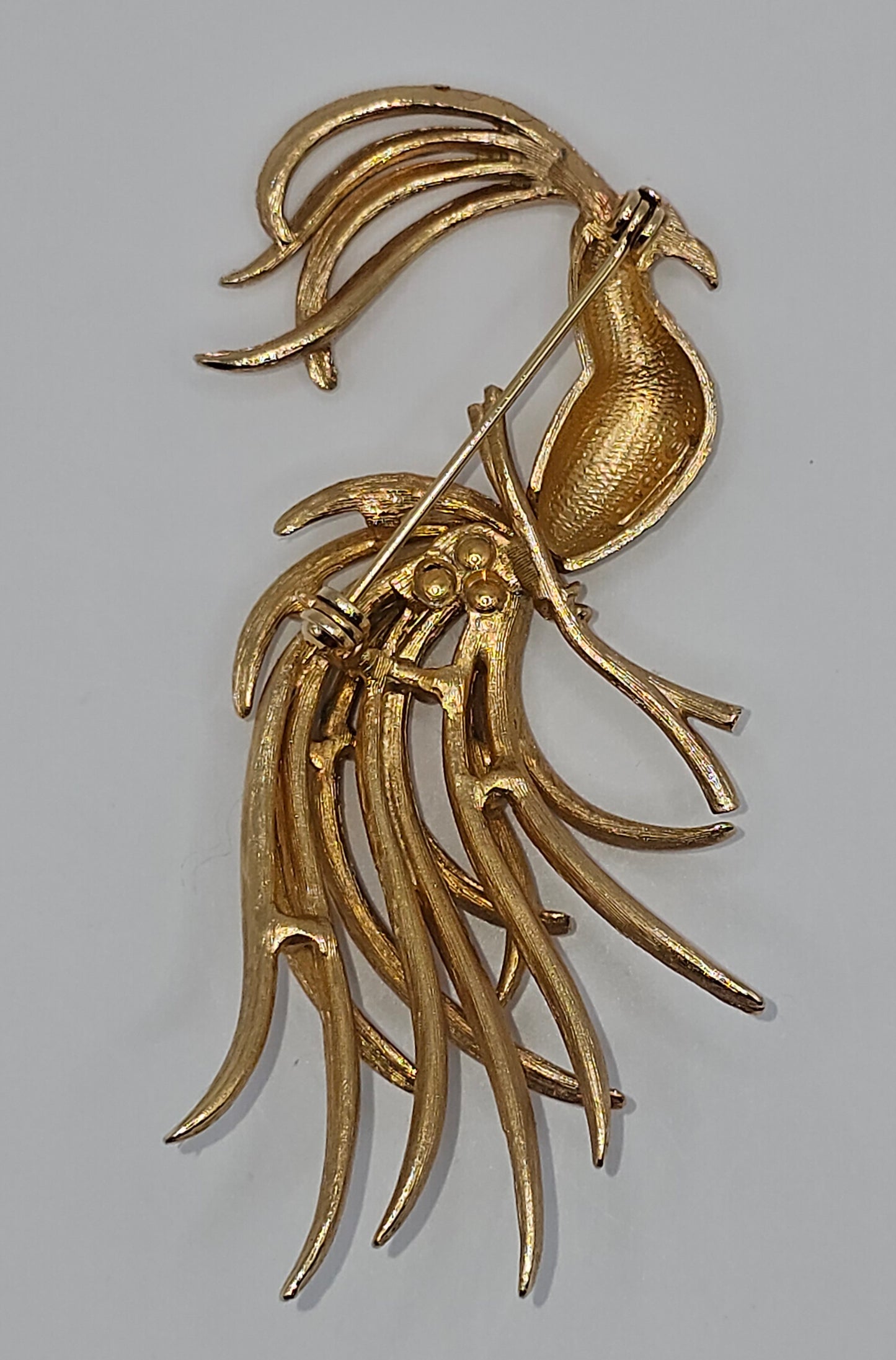 Avon Gold Bird of Paradise Brooch