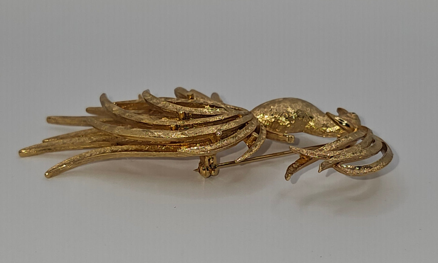 Avon Gold Bird of Paradise Brooch
