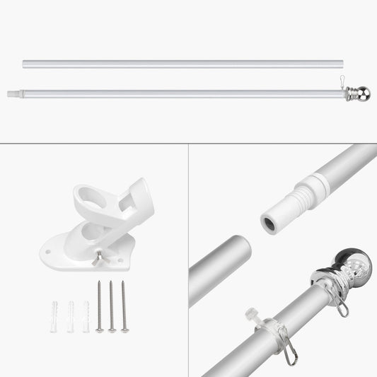 Flag pole bracket kit