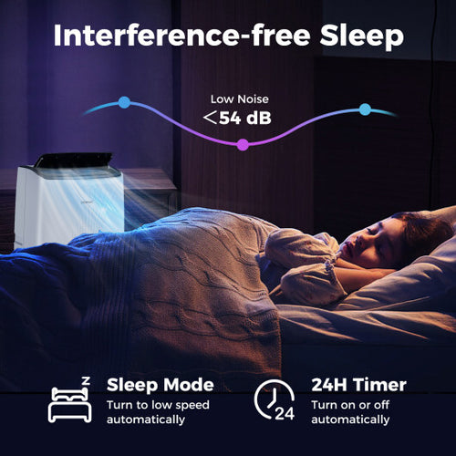 Load image into Gallery viewer, 14000 BTU Portable Air Conditioner with Heat and Smart WiFi - Color: White - Size: 14000 BTU
