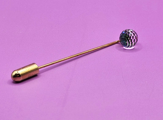 Vintage Crystal Ball tie Pin